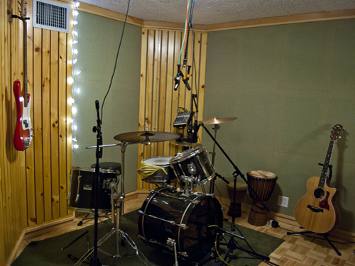 drum set up